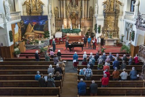 Het meezing-concert was een mooie afsluiting van de middag