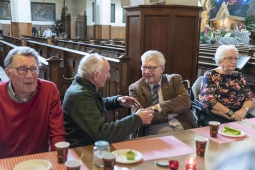 Hans, Wim, diaken Rob Mascini en Ton