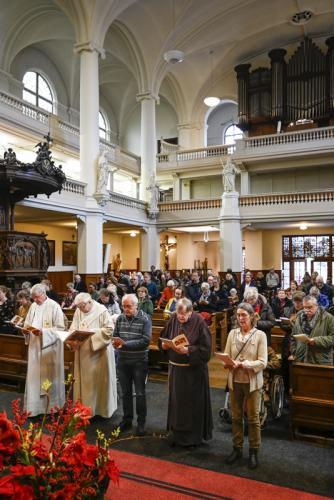 Start van de viering